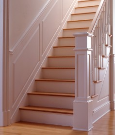 Paneled Wainscoting on staircase